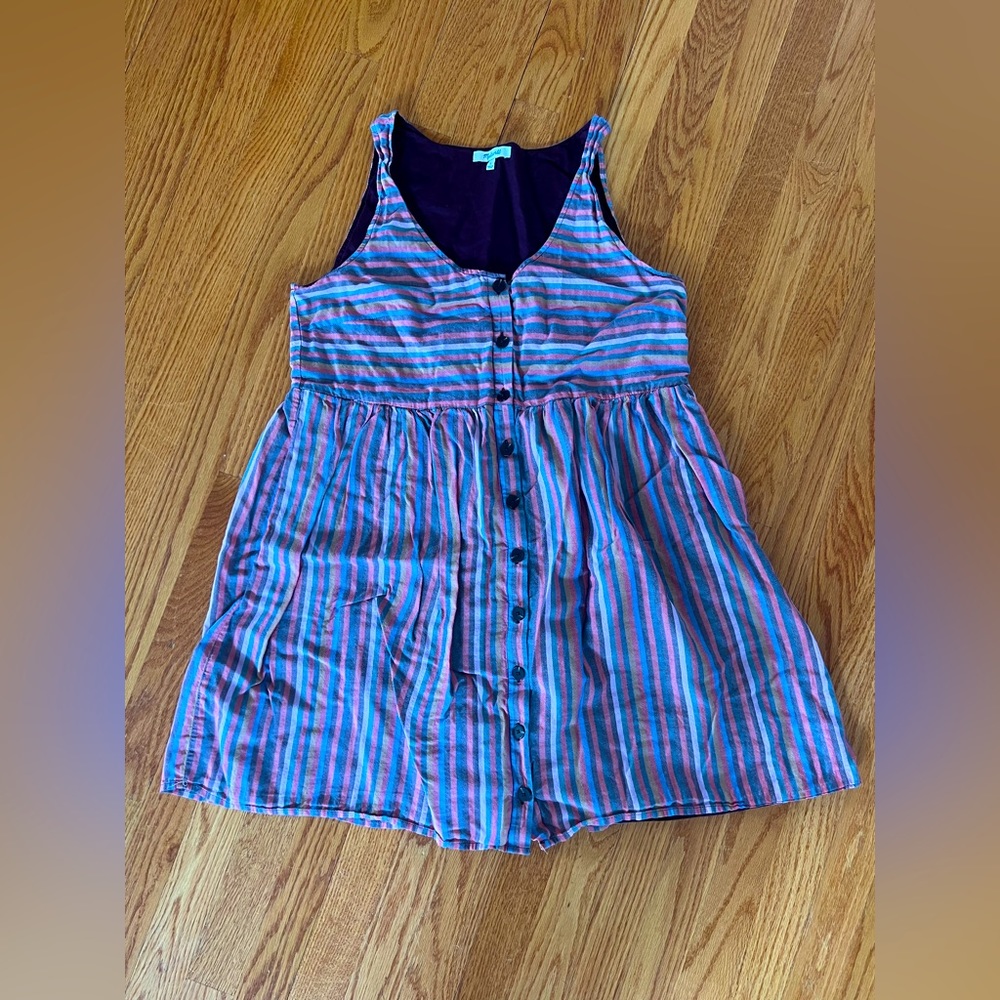 Madewell striped shift dress